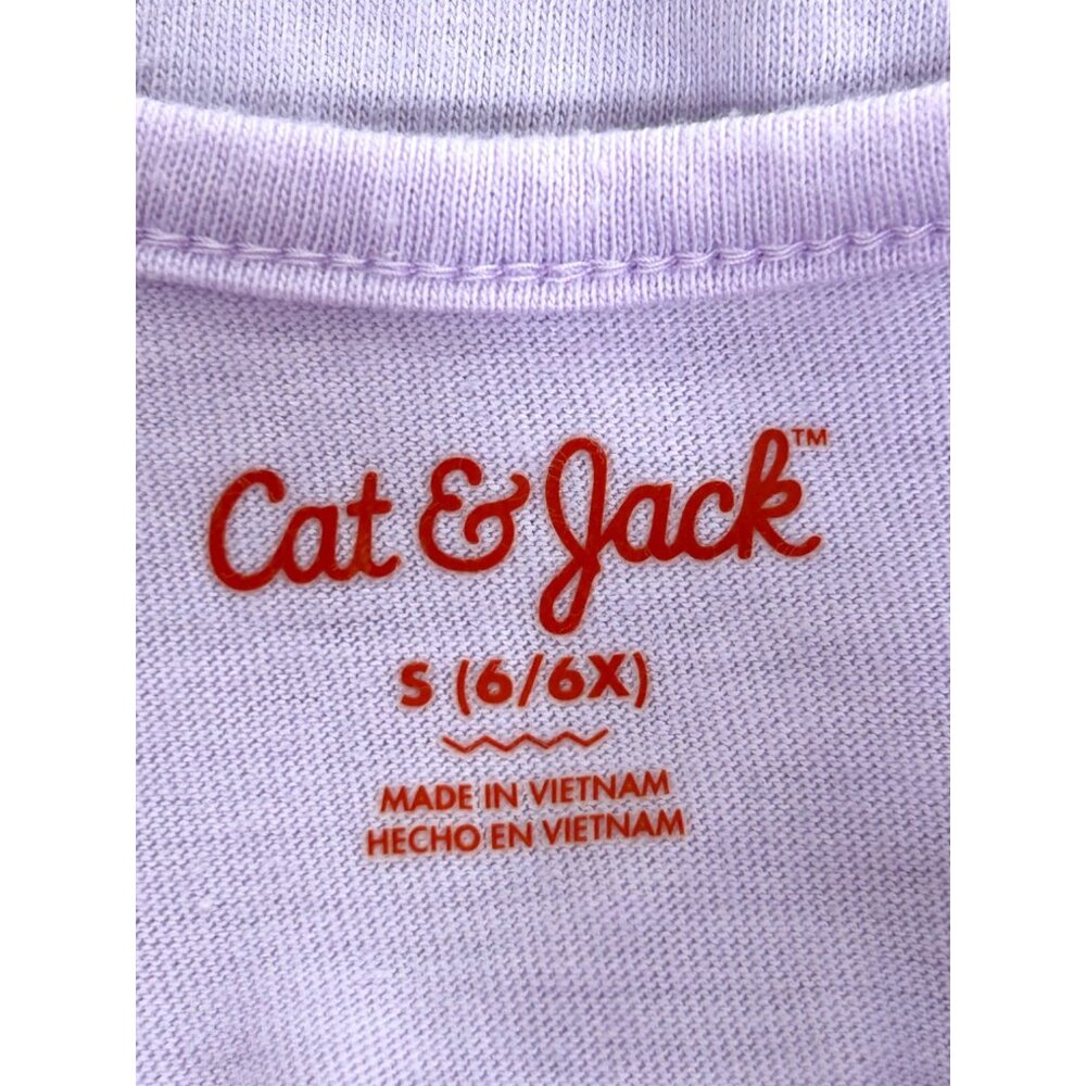 Cat & Jack Girls’ Dress S 6/6X Lavender Ruffled Cap Sleeves Daisy Overlays Party - Picture 3 of 9